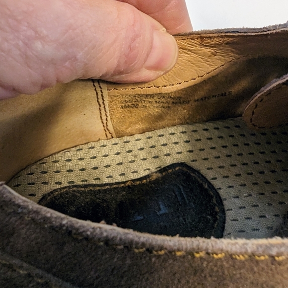 Men\'s Born Suede Leather Low Chukka Derby Tie Shoes Size 8.5 Chocolate Brown EUC main image 4